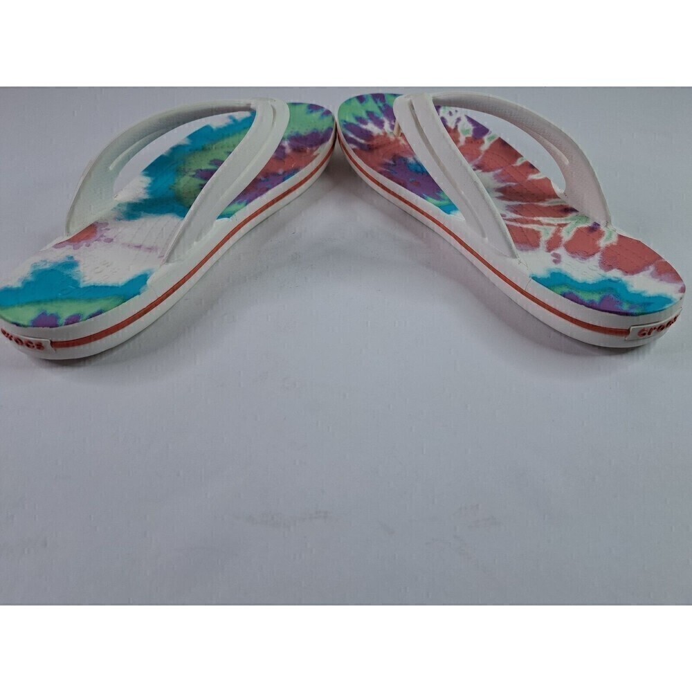Crocs Crocband Tie Dye Flip Flop Sandal Women's Size 11 NWOT - Picture 4 of 5